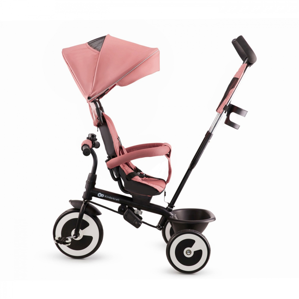 Tricicleta Kinderkraft Aston Rose Pink, 9 luni-5 ani - imagine 3