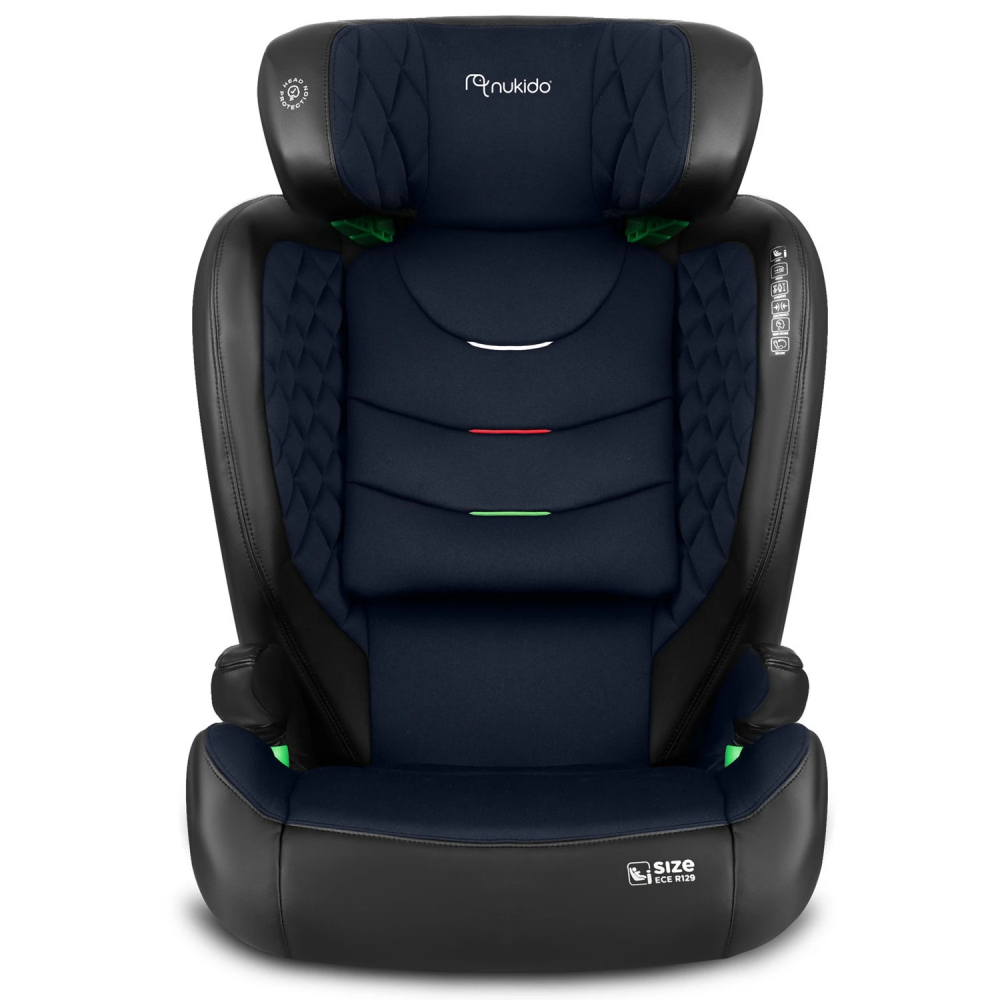 Scaun Auto Nukido I-SIZE Louis, 100-150 cm, Negru/Bleumarin - imagine 8
