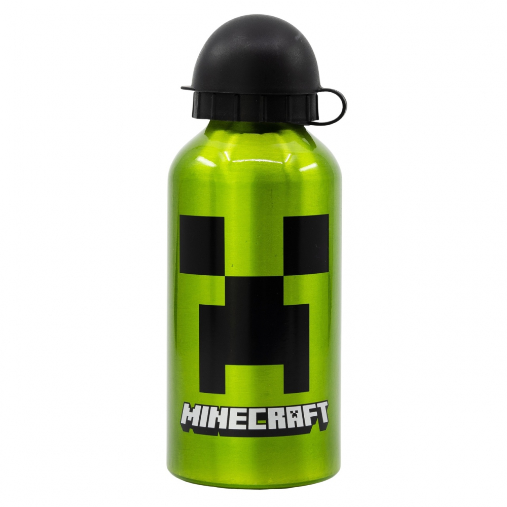 Sticlă Aluminiu Minecraft Creeper 400ml - Stor - imagine 3