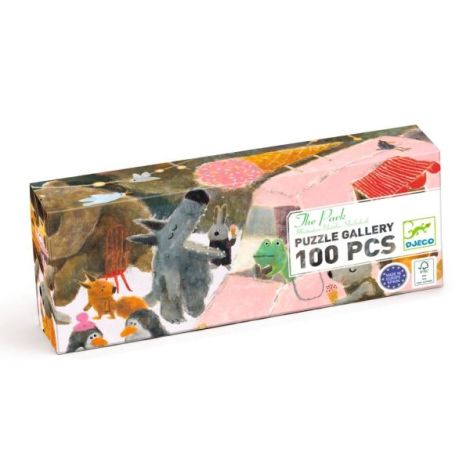 Puzzle Djeco Fiesta Animalelor 100 Piese