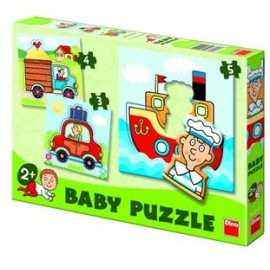 Set Puzzle Vehicule Dino Toy, 3-5 Piese