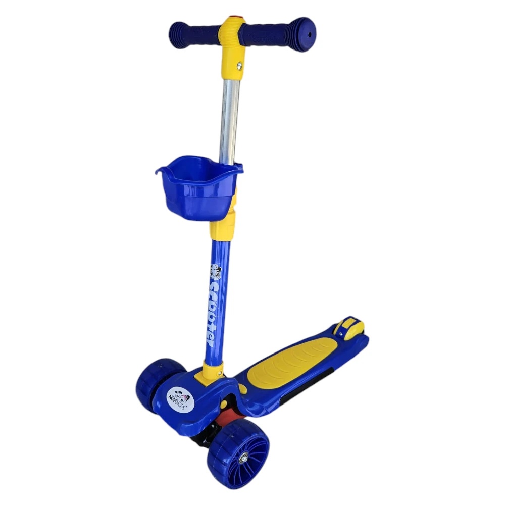 Novokids Mini Scooter - 3 roti luminoase, pliabilă - imagine 4