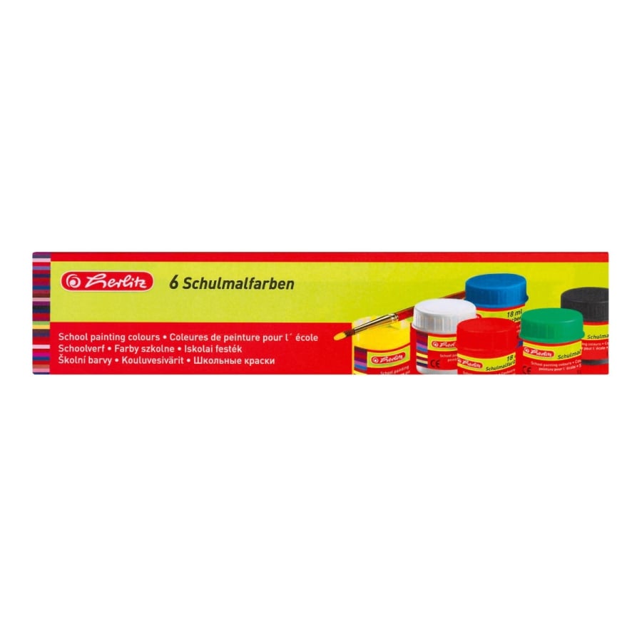 Set Acuarele Guase Herlitz 6 Culori