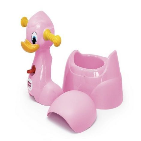 Olita Quack Ok Baby, roz, cu spatar ergonomic