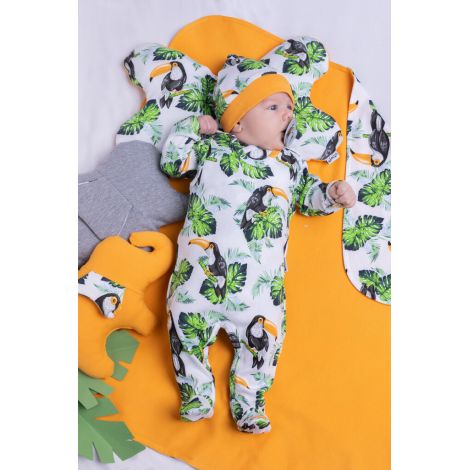Romper Nicol Tukan Bumbac Confortabil - Marime 68 - imagine 2