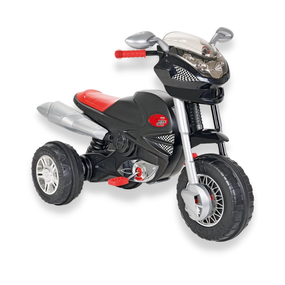 Motocicleta Pilsan Desert Eagle Black, cu pedale - imagine 5