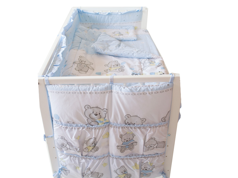 Buzunar patut Mykids Toys Blue, 4 compartimente