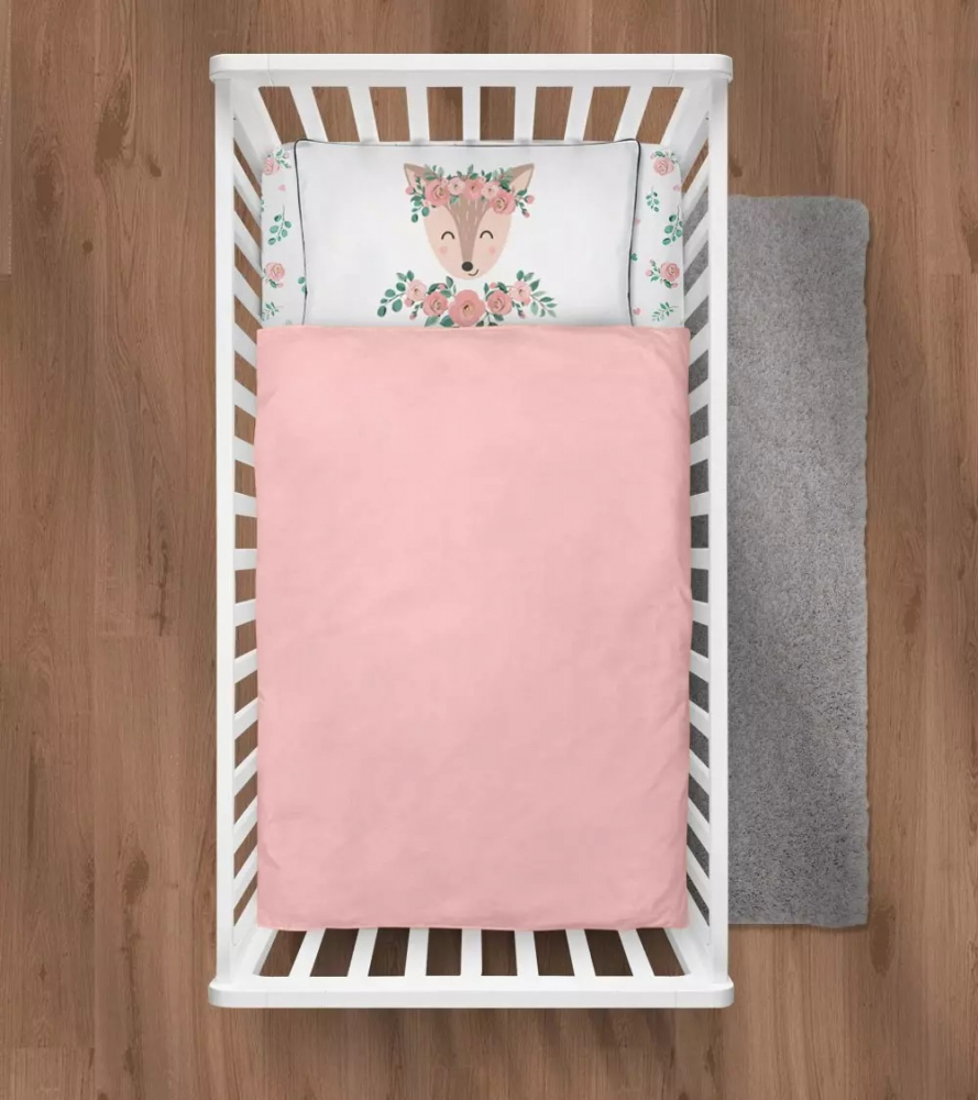 Lenjerie Pat Copii Klups Rose, 2 Piese