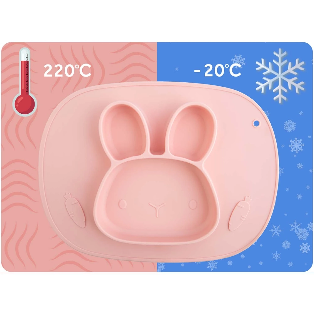 Farfurie Silicon Ricokids Iepuras Anti-Varcare - imagine 7