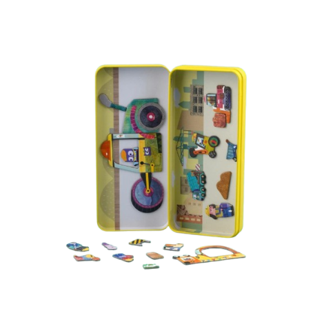 Puzzle Magnetic Camioane Mieredu - Dezvoltă Creativitatea - imagine 3