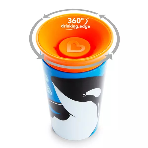 Cana Miracle 360 Wildlife Orca 266ml Munchkin - imagine 3