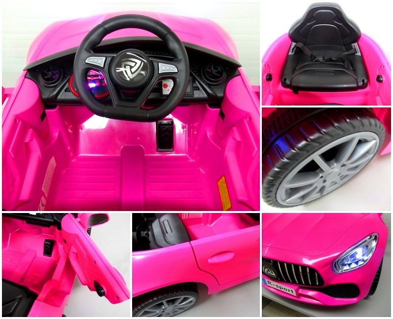 Mașinuță Electrică Cabrio B3 Roz | Autokids - imagine 2