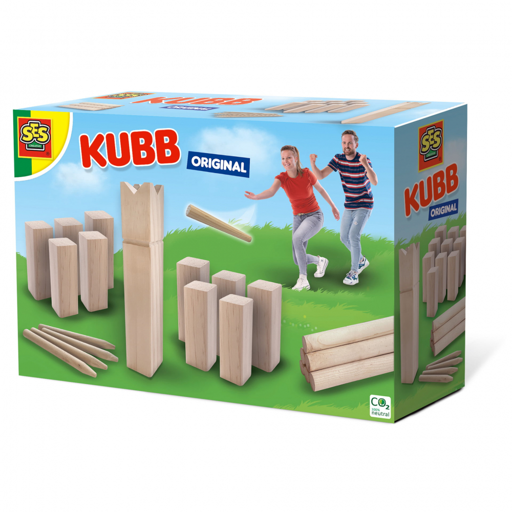 Joc Kubb Original Lemn, Ses Creative +8 ani