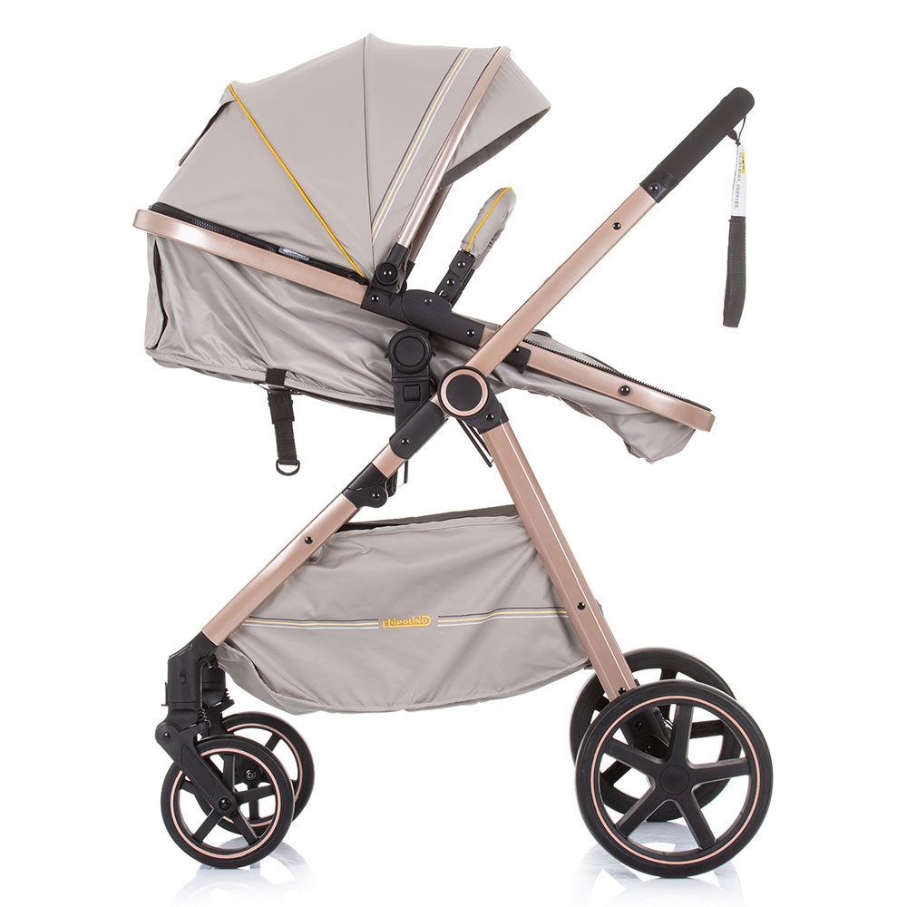 Carucior Chipolino Misty 2 in 1, 0-22 kg, Sand - imagine 4