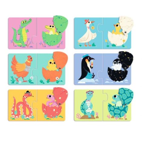 Puzzle Educativ Djeco Puiul din ou | 2+ - imagine 3