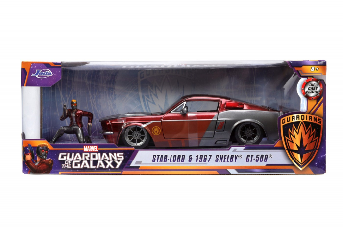 Jada Marvel Mustang 1967 1:24 + Figurina Star-Lord