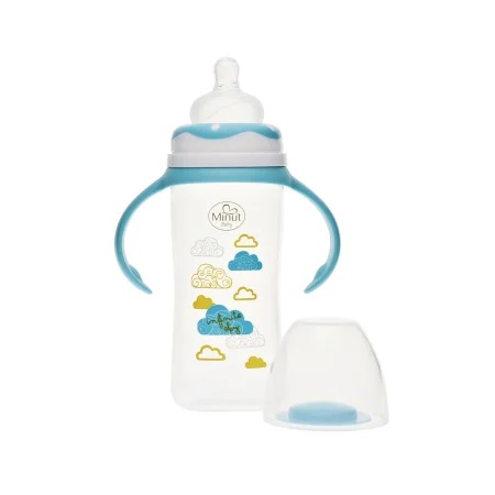 Biberon Minut Baby 270ml cu Manere Turcoaz - imagine 3