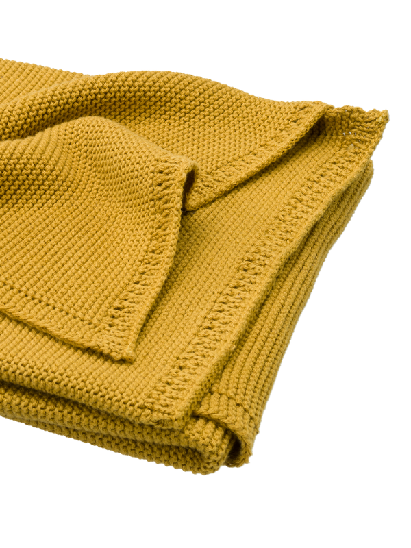 Patura Fresk Bumbac Organic Mustar 80x100 cm - imagine 2