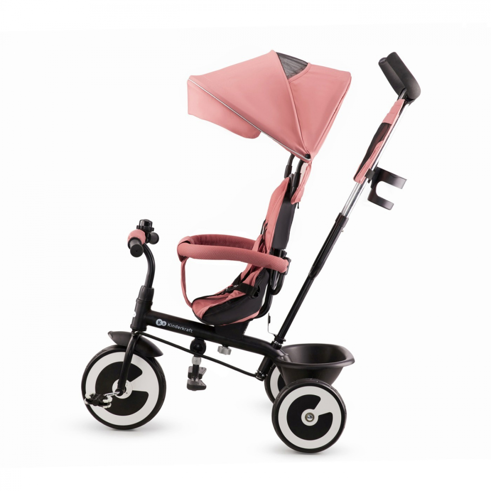 Tricicleta Kinderkraft Aston Rose Pink, 9 luni-5 ani - imagine 2