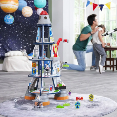 Racheta lemn Kidkraft | Set joaca 5 nivele - imagine 11