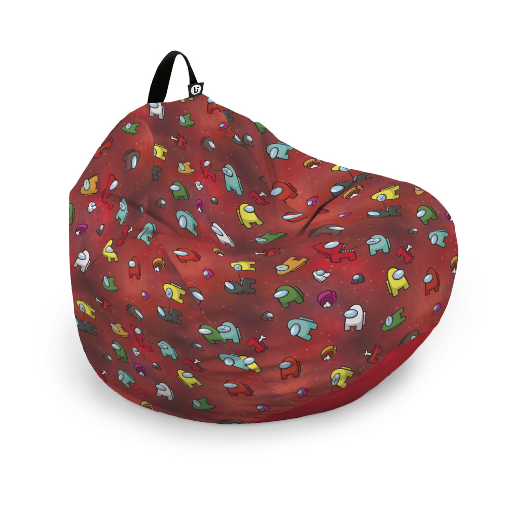 Husa Puf Bean Bag Para XL Rosu | Updeco - imagine 6