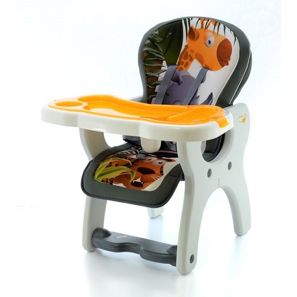 Scaun Masa EURObaby HB GY01, Portocaliu, 2 Tavite