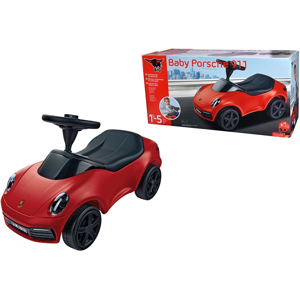 Big Baby Masina Porsche 911 Fara Pedale, 1.5-50kg - imagine 8