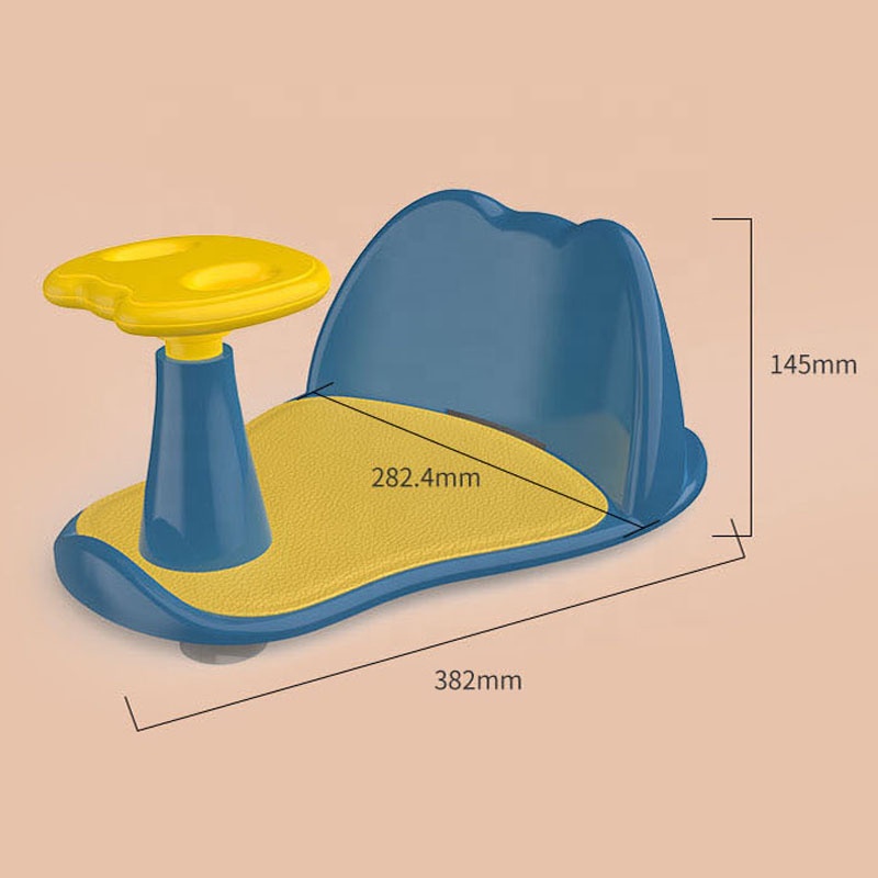 Suport Baie Little Mom Blue cu Scaun și Ventuze - imagine 6
