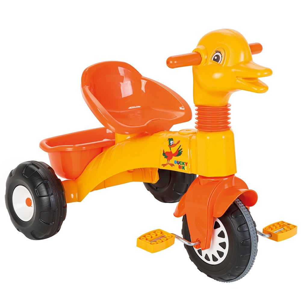 Tricicleta Pilsan Duck Yellow, cu Pedale și Cos