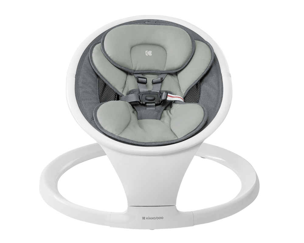 Leagan Electric KikkaBoo Cuddle Me Grey, Telecomanda - imagine 3