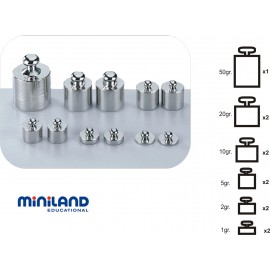 Set 11 Greutăți Metalice Miniland pentru Balanțe - imagine 3