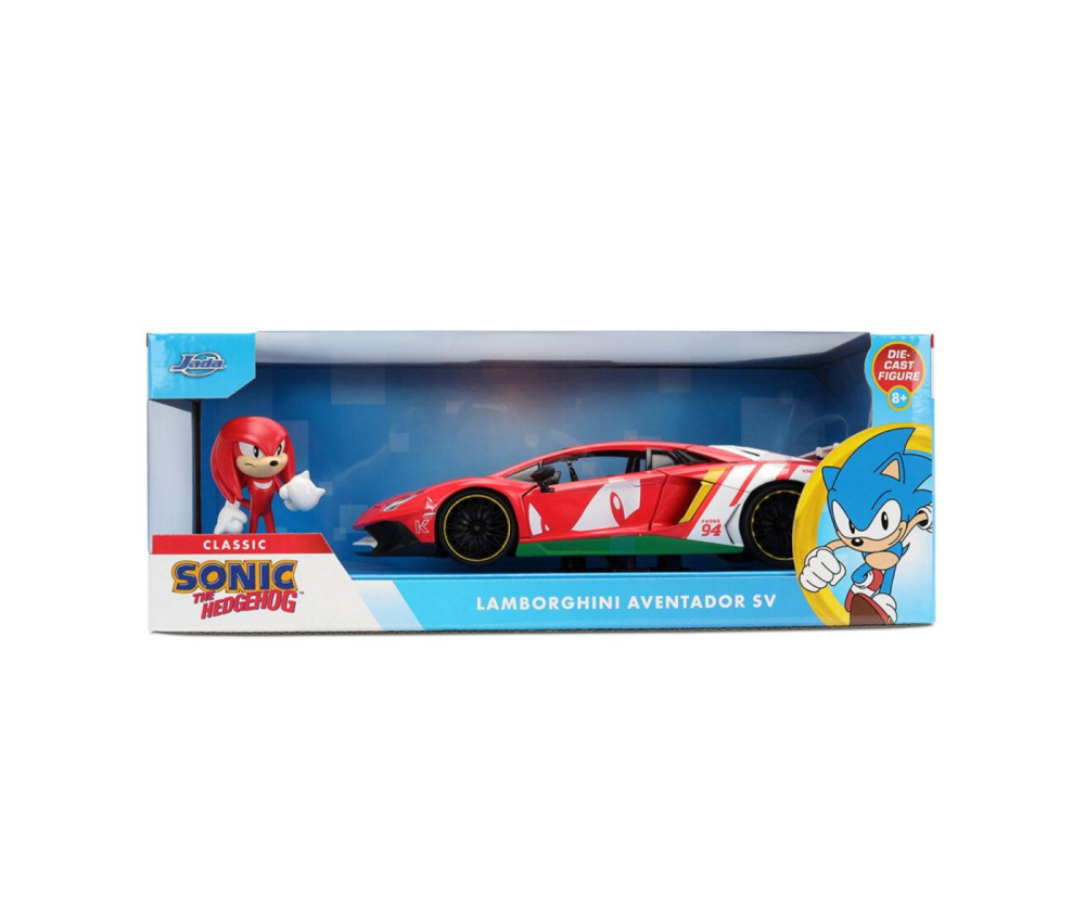Jada Set Sonic & Masină Lamborghini 1:24