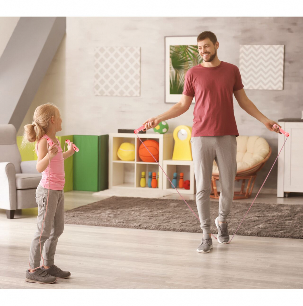 Coarda de sărit Pink Malplay 2.6 m, Jucării Exterior - imagine 8