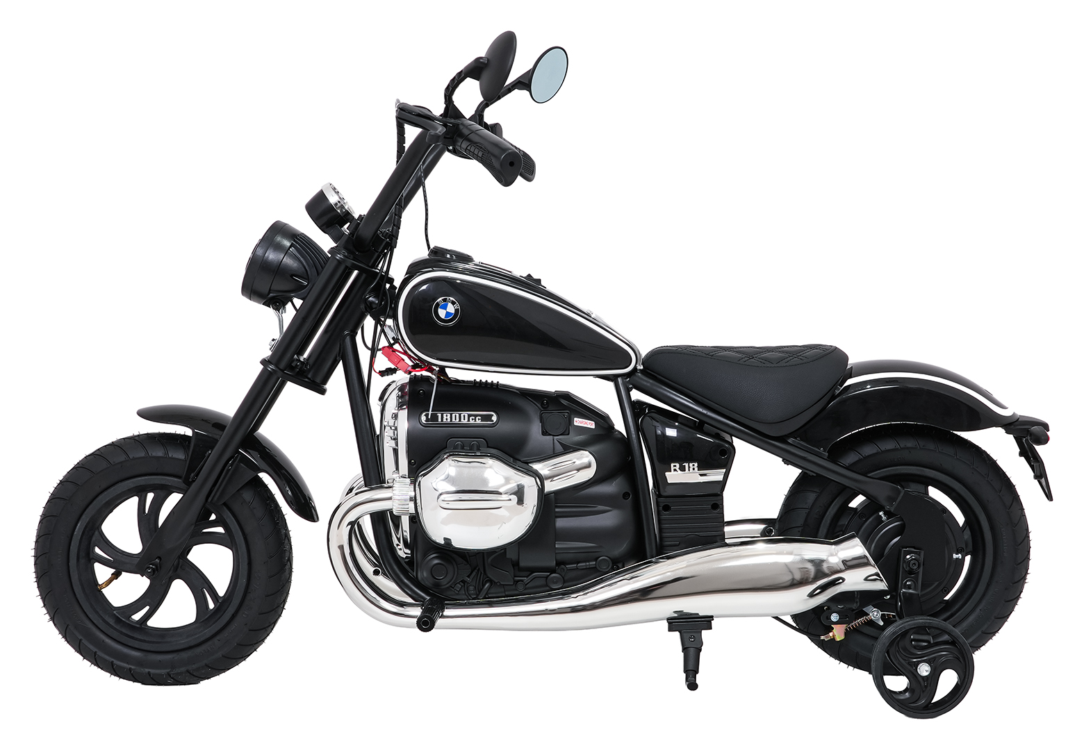 Motocicleta electrica pentru copii BMW R18 24 Volti 200W, viteza 4-16 km/h (sx8628) Negru - Autokids.ro - imagine 6