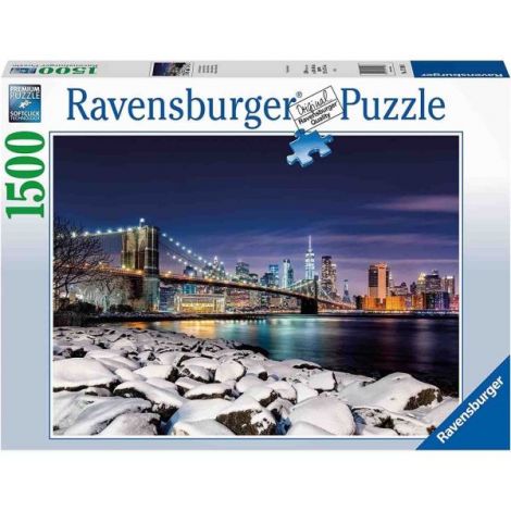 Puzzle Iarna in New York 1500 Piese Ravensburger - imagine 2