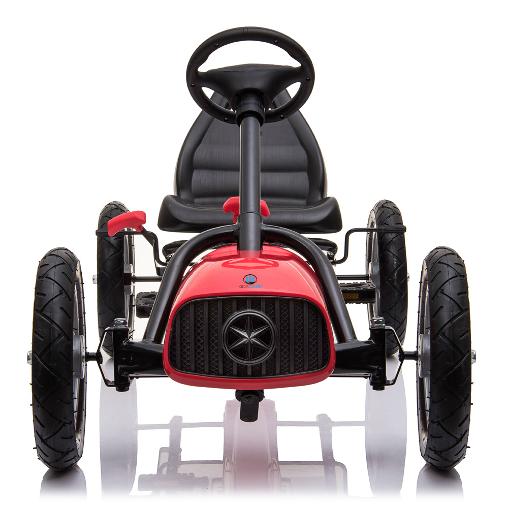 Kart Pedale Corssa Kidscare Rosu | Roti Gonflabile - imagine 4