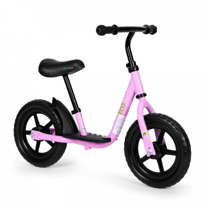 Bicicleta fara pedale Ecotoys Roz, EVA - imagine 5