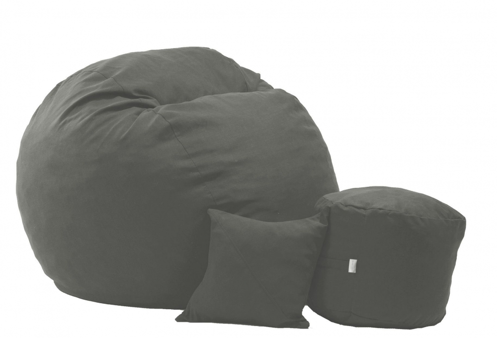 Fotoliu Pufrelax King Size Moon Grey - Confort Premium - imagine 5