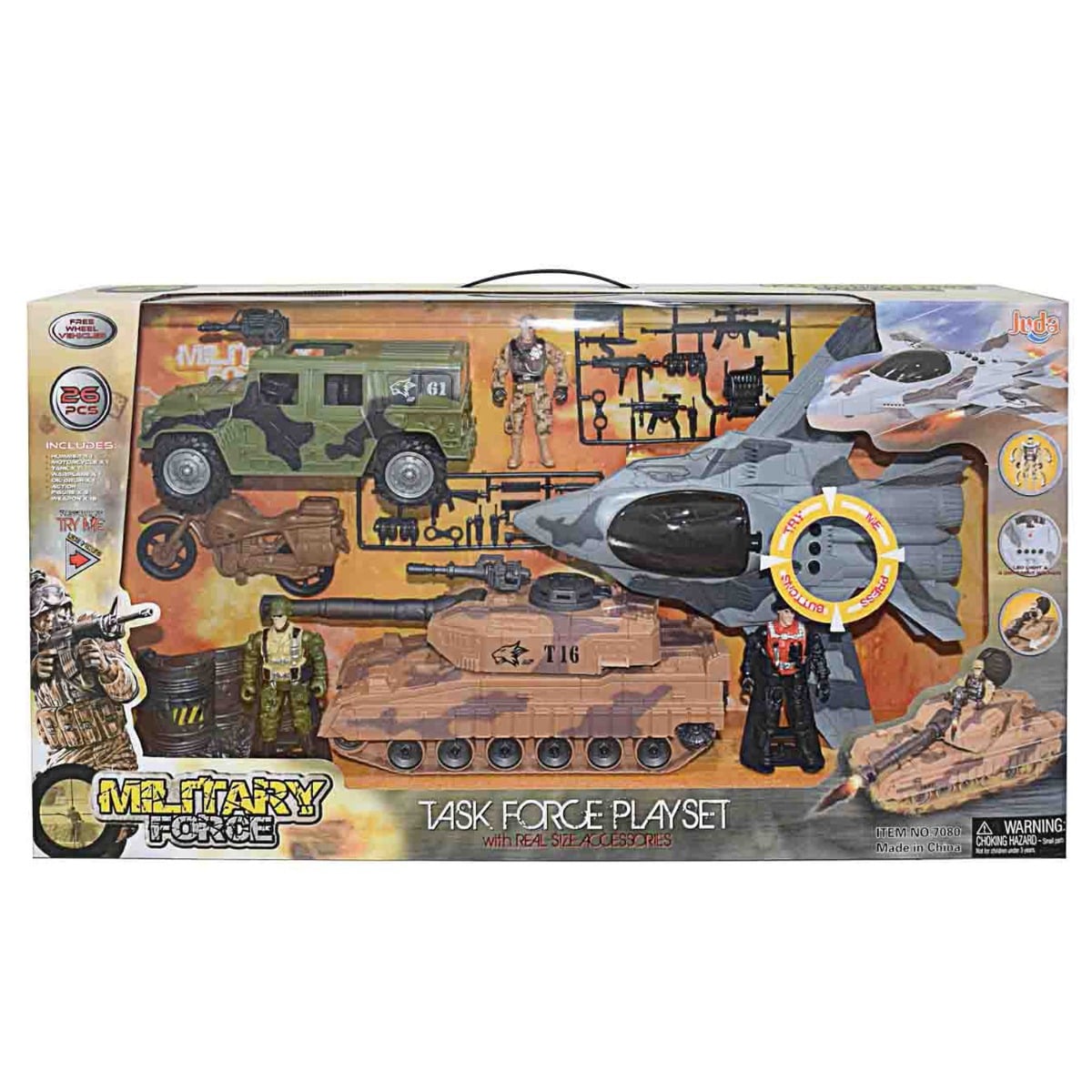 Set Militar Hero Combat, 26 Piese, cu Tanc și Figurine
