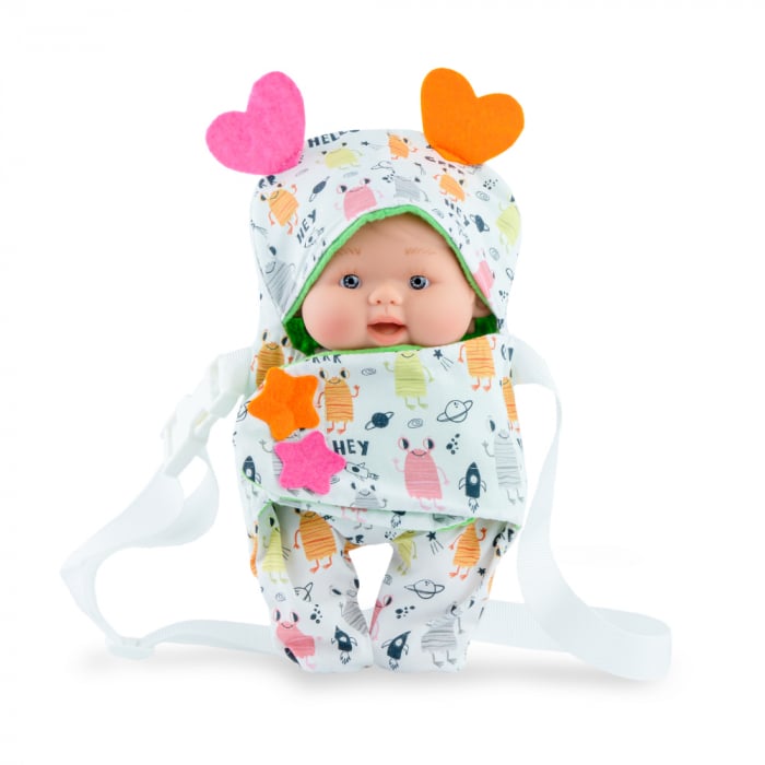 Păpușă Mara Marina & Pau cu Sistem de Purtare, 21 cm