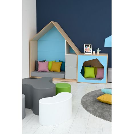 Casuta Joaca Moje Bambino Quadro - Bleu - imagine 7