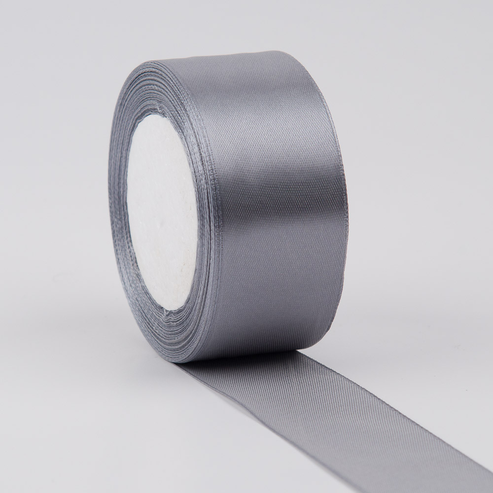 Panglica Satin Argintiu 22.5m Amacs