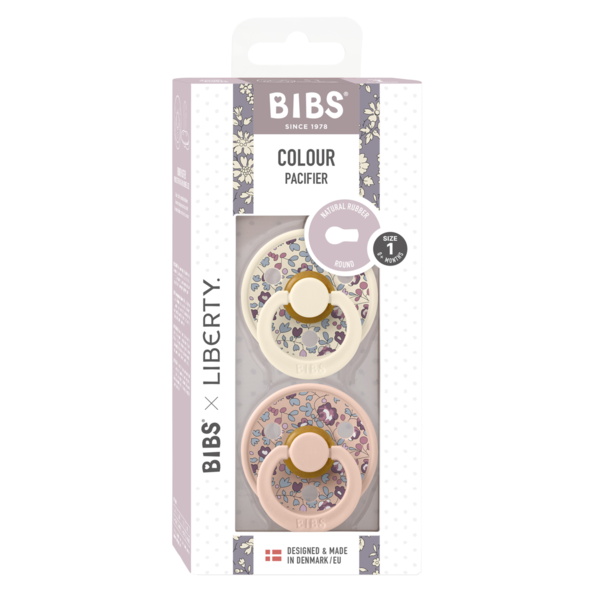 Set 2 Suzete BIBS Liberty Ivory, 0+ Luni - imagine 2