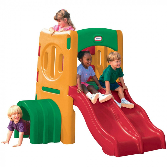 Tunel cu Doua Tobogane Little Tikes