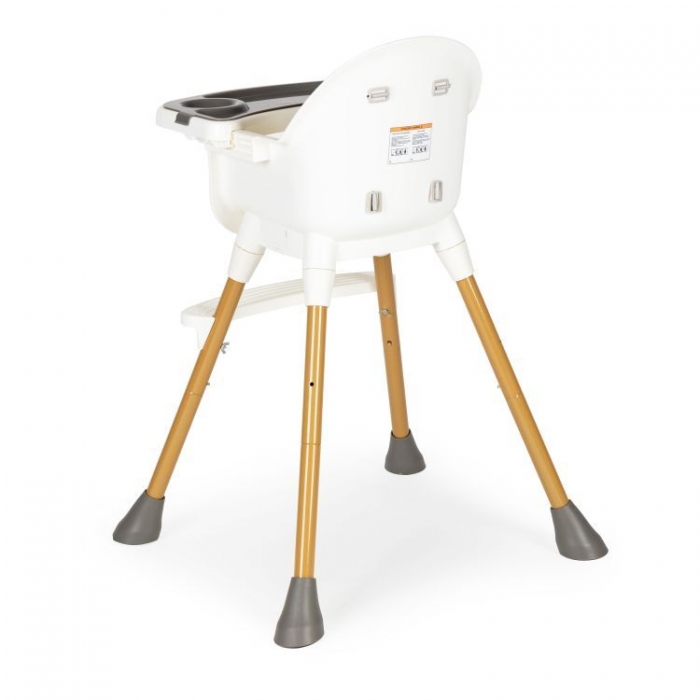 Scaun de masă Ecotoys HA-042 Alb, cu Tavă Detașabilă - imagine 4