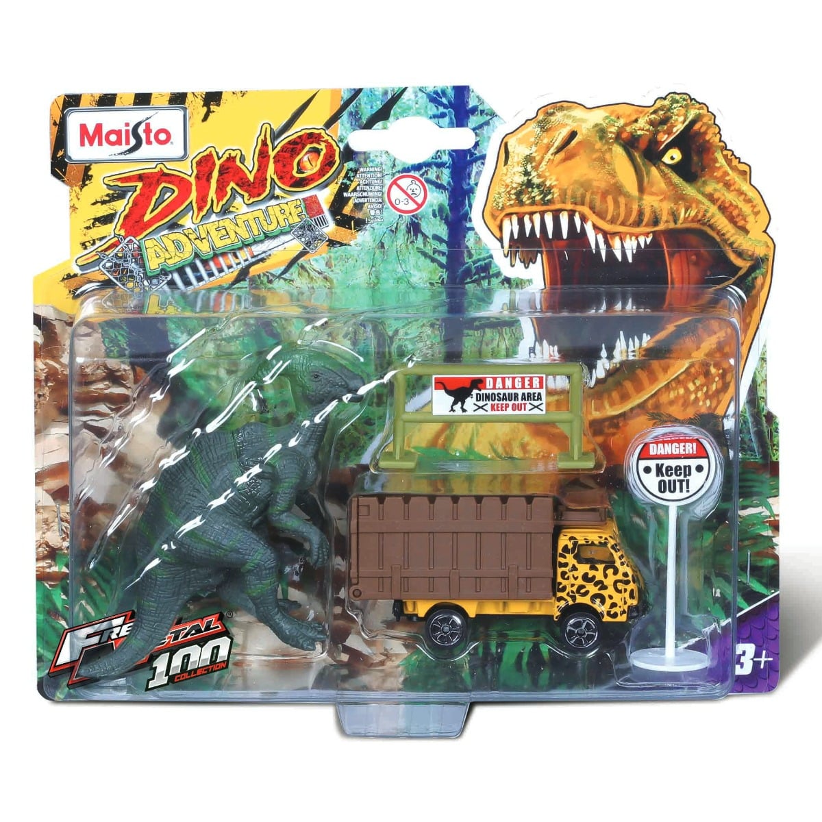 Set Maisto Dino Adventure, Masinuta si Dinozaur