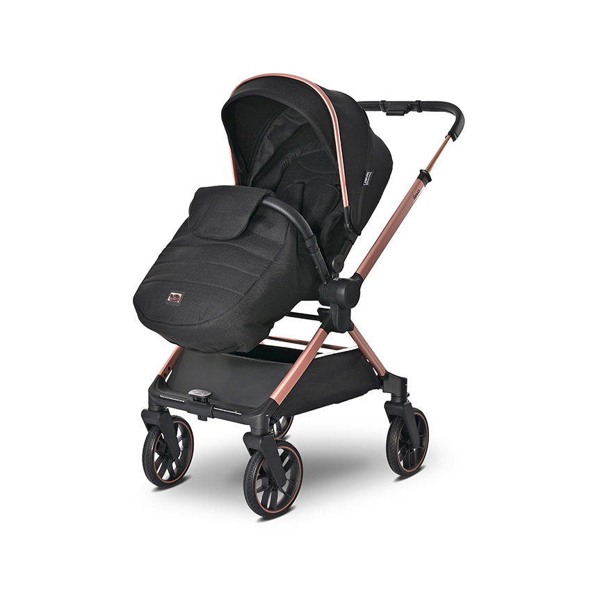 Carucior 3in1 Lorelli Reya - Sistem Complet Negru - imagine 7