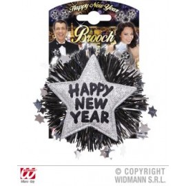 Brosă HNY Argintie Widmann Italia | Accesoriu Carnaval