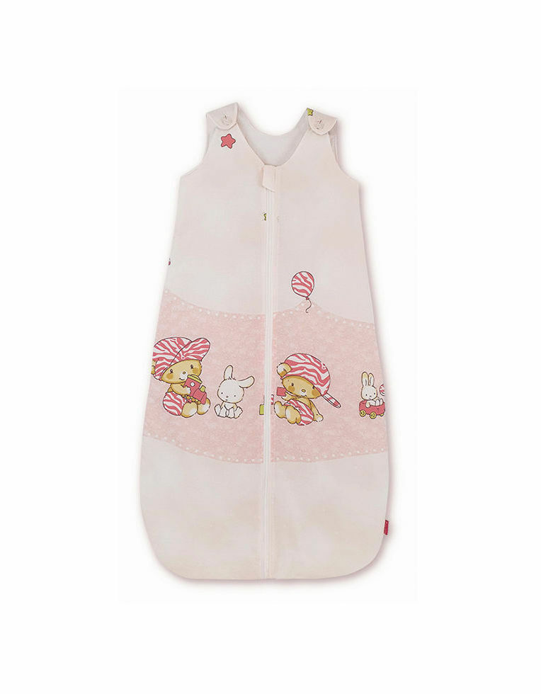 Sac de dormit KidsDecor bumbac 1.5 TOG roz, 70 cm - imagine 3