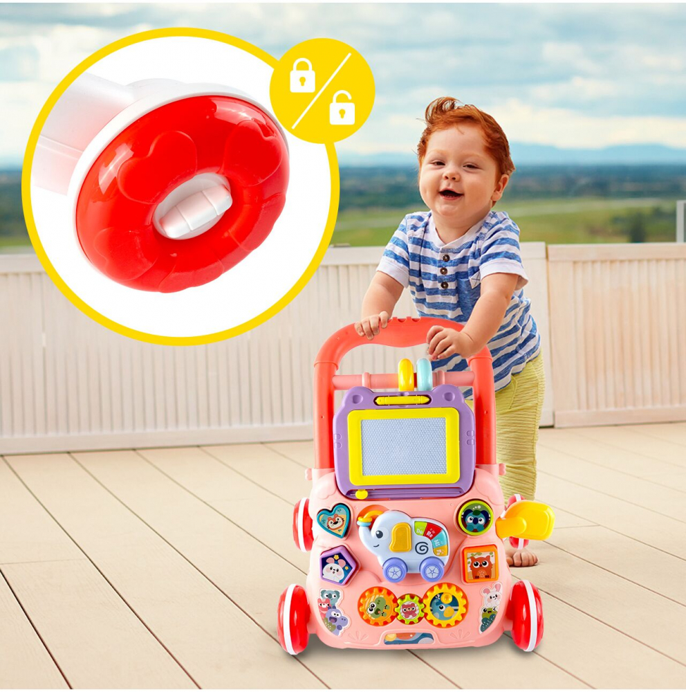 Antepremergator Malplay 2-in-1 Educational | Pink Elephant - imagine 4